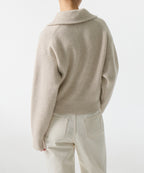 MUSINSA STANDARD WOMAN MUSINSA STANDARD WOMAN Women's Knitwear Half Zip-up [Oatmeal]