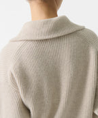 MUSINSA STANDARD WOMAN MUSINSA STANDARD WOMAN Women's Knitwear Half Zip-up [Oatmeal]