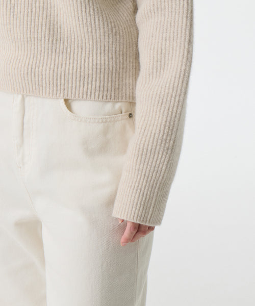 MUSINSA STANDARD WOMAN MUSINSA STANDARD WOMAN Women's Knitwear Half Zip-up [Oatmeal]