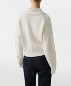 MUSINSA STANDARD WOMAN MUSINSA STANDARD WOMAN Women's Knitwear Half Zip-up [Ivory]