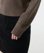 MUSINSA STANDARD WOMAN MUSINSA STANDARD WOMAN Women's Knitwear Half Zip-up [Mocha Brown]