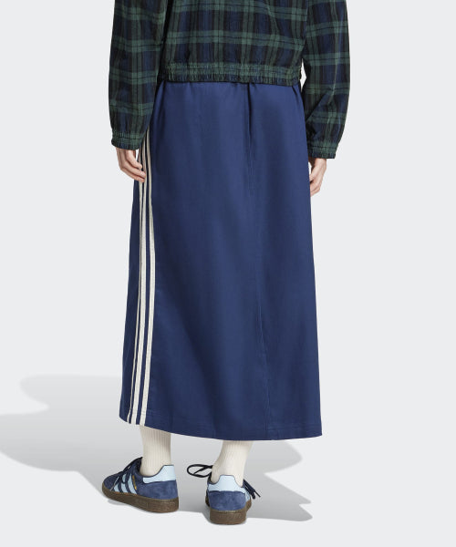 ADIDAS ADIDAS Cotton Twill Midi Skirt - Navy