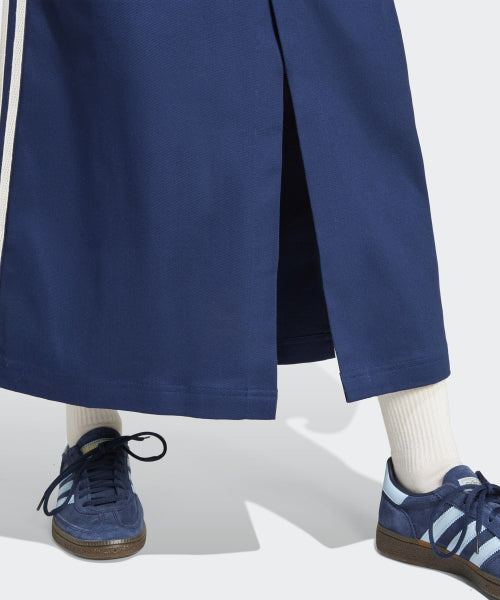 ADIDAS ADIDAS Cotton Twill Midi Skirt - Navy