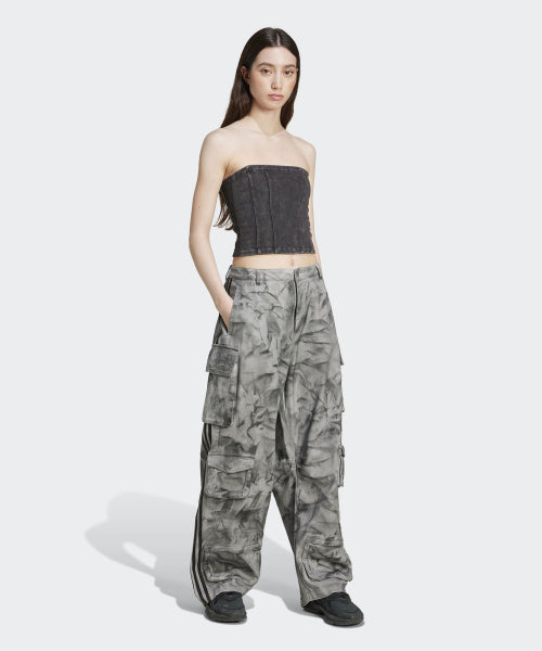 ADIDAS ADIDAS Washed Out Corset Top - Black