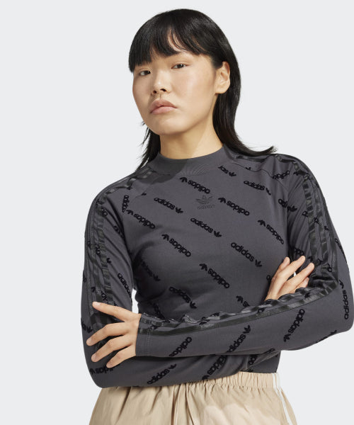ADIDAS ADIDAS Mono Long Sleeve Top - Charcoal