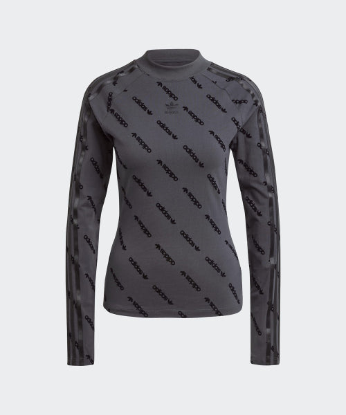 ADIDAS ADIDAS Mono Long Sleeve Top - Charcoal