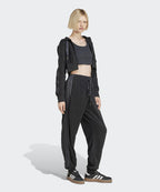 ADIDAS ADIDAS Cropped Full Zip Hoodie - Black