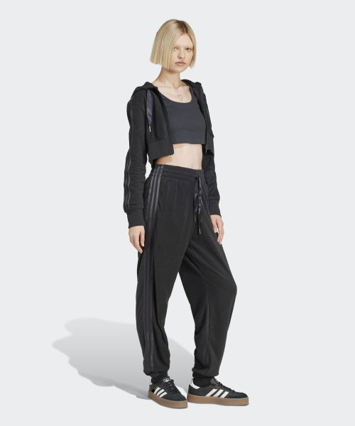 ADIDAS ADIDAS Cropped Full Zip Hoodie - Black