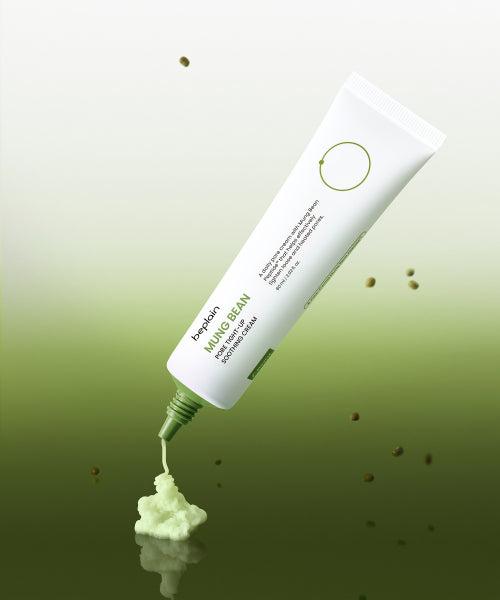 BEPLAIN [2 pieces] Mung Bean Pore Tightening Soothing Cream 60ml (Giveaway: Mung Bean Serum 15ml)