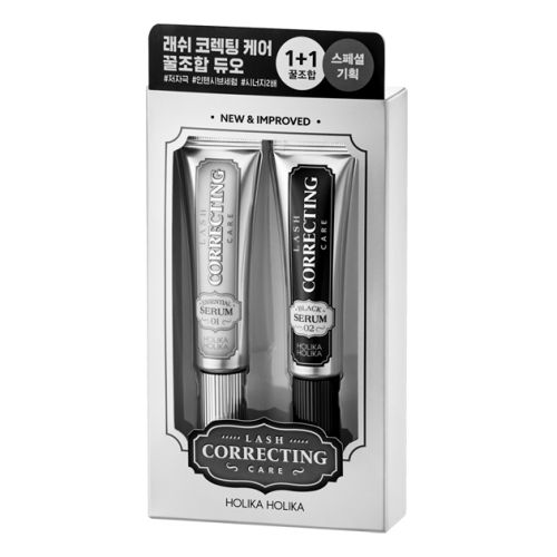holikaholika Lash Correcting Care Perfect Combination Set 01 Essential Serum X 02 Black Serum