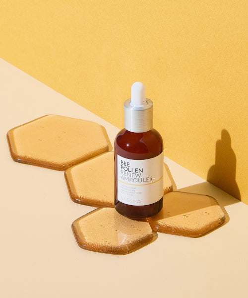MISSHA [2 items] Bee Pollen Renew Ampouler 40ml+40ml (+ free cleanser)
