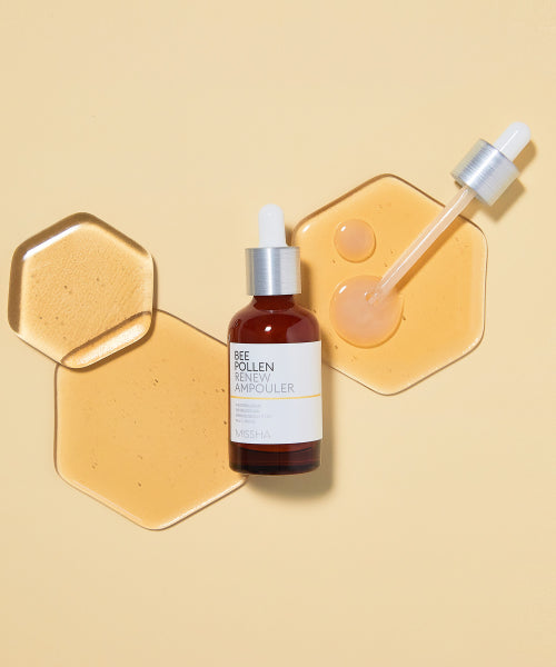 MISSHA [2 items] Bee Pollen Renew Ampouler 40ml+40ml (+ free cleanser)