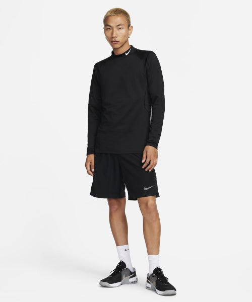 NIKE Nike T-Shirt Long Sleeve Fitness Mock - M