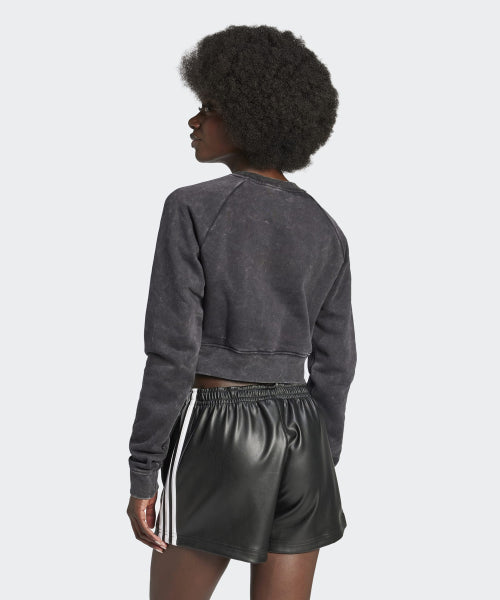 ADIDAS ADIDAS Washed Crop Sweatshirt - Black