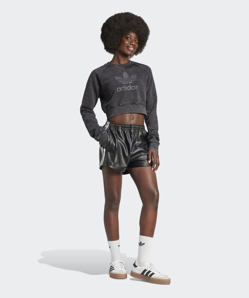 ADIDAS ADIDAS Washed Crop Sweatshirt - Black
