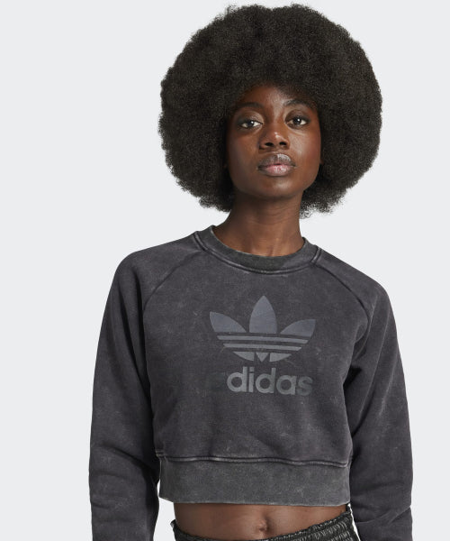 ADIDAS ADIDAS Washed Crop Sweatshirt - Black
