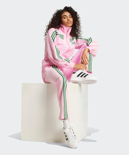 ADIDAS ADIDAS 70s Velor Track Pants - Pink:Green