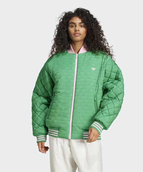 ADIDAS ADIDAS 70s Reversible Bomber Jacket - Green:Pink