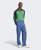 ADIDAS ADIDAS 70s Velor Polo Long Sleeve - Green