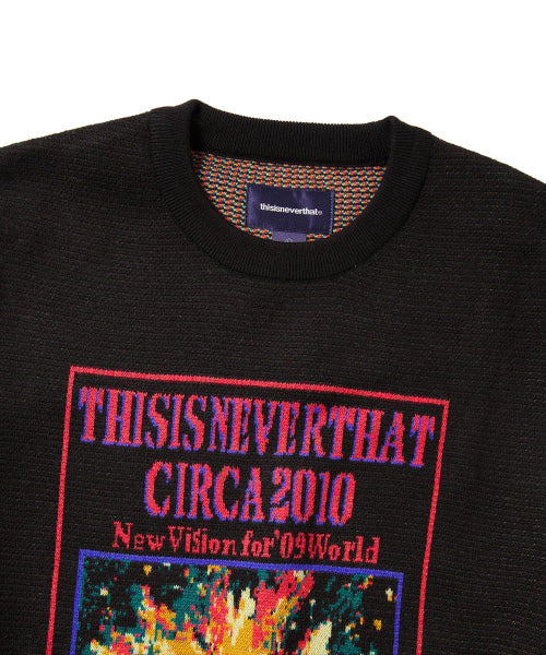 THISISNEVERTHAT THISISNEVERTHAT Basketball Hoop Knit Sweater Black