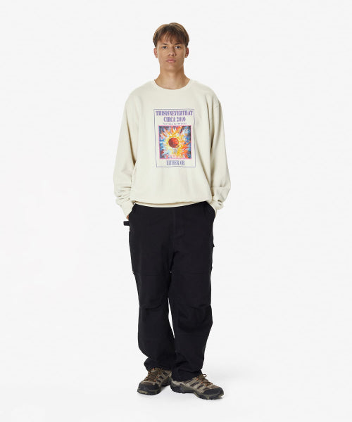 THISISNEVERTHAT THISISNEVERTHAT Basketball Hoop Sweatshirt Natural