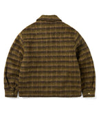 THISISNEVERTHAT THISISNEVERTHAT Brushed Wool Check Jacket Dark Brown