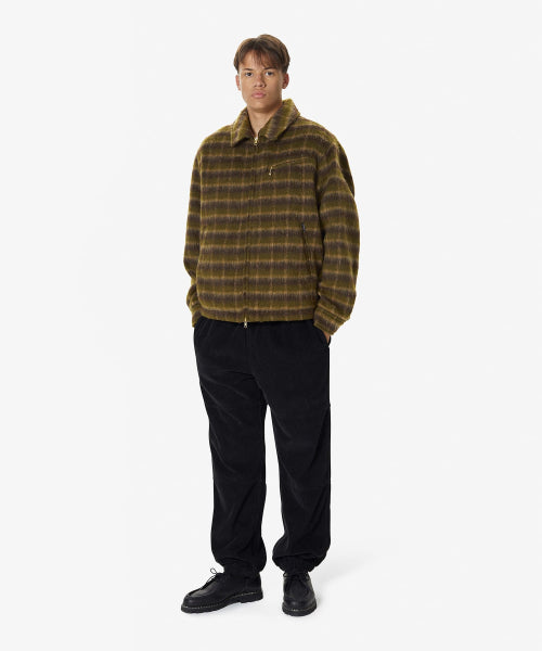 THISISNEVERTHAT THISISNEVERTHAT Brushed Wool Check Jacket Dark Brown