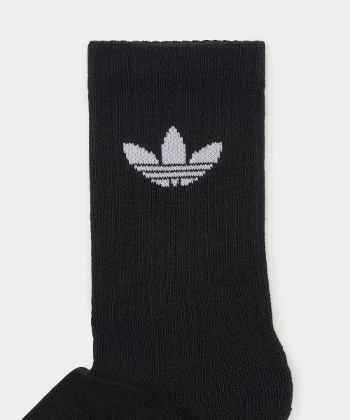 ADIDAS ADIDAS Trefoil Cushion Crew Socks - Black