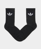 ADIDAS ADIDAS Trefoil Cushion Crew Socks - Black
