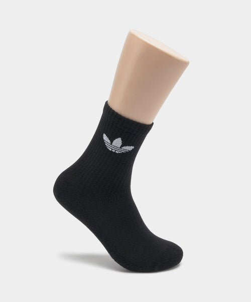 ADIDAS ADIDAS Trefoil Cushion Crew Socks - Black