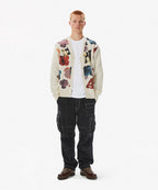 THISISNEVERTHAT THISISNEVERTHAT Broken Logo Cardigan Ivory