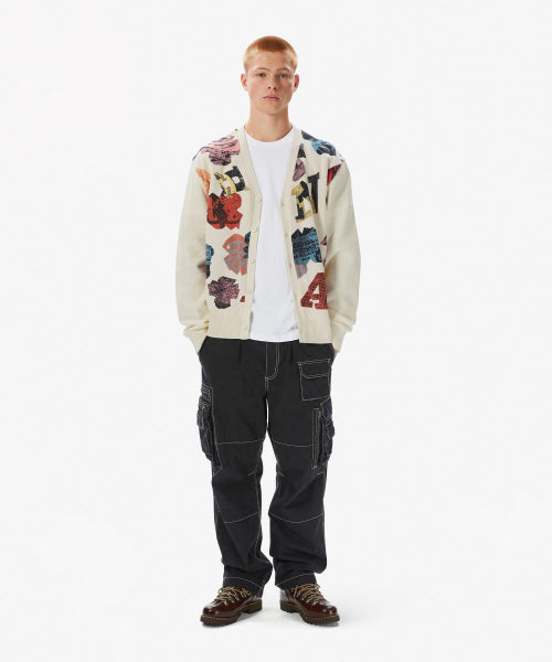THISISNEVERTHAT THISISNEVERTHAT Broken Logo Cardigan Ivory