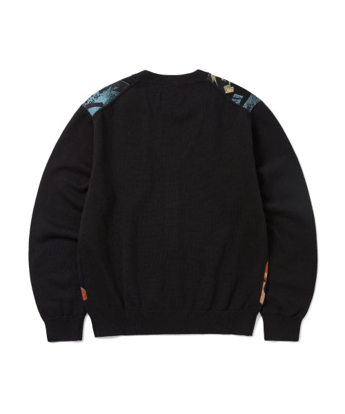 THISISNEVERTHAT THISISNEVERTHAT Broken Logo Cardigan Black