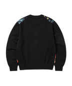 THISISNEVERTHAT THISISNEVERTHAT Broken Logo Cardigan Black