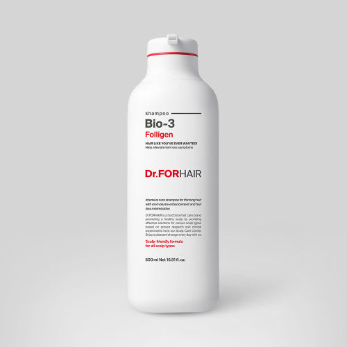 DR.FORHAIR Reduce hair loss, improve root volume, Polygen Bio 3 shampoo 500ml