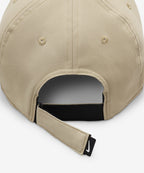 NIKE NIKE Dri Fit Club Structure Swoosh Cap - Khaki:White