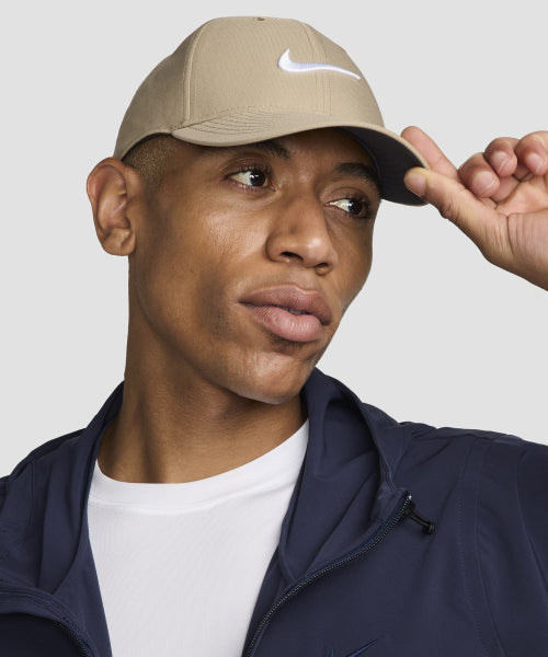 NIKE NIKE Dri Fit Club Structure Swoosh Cap - Khaki:White