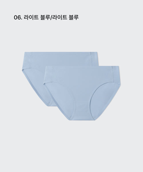 MUSINSA STANDARD WOMAN MUSINSA STANDARD WOMAN Women's Seamless Panties 2 Pack (Light Blue)