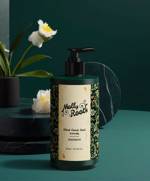 MOLLYROOTS Black Cumin Seed Butterfly Shampoo 500ml