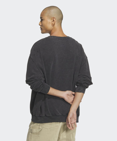 ADIDAS ADIDAS Washed Crew Sweatshirt - Black