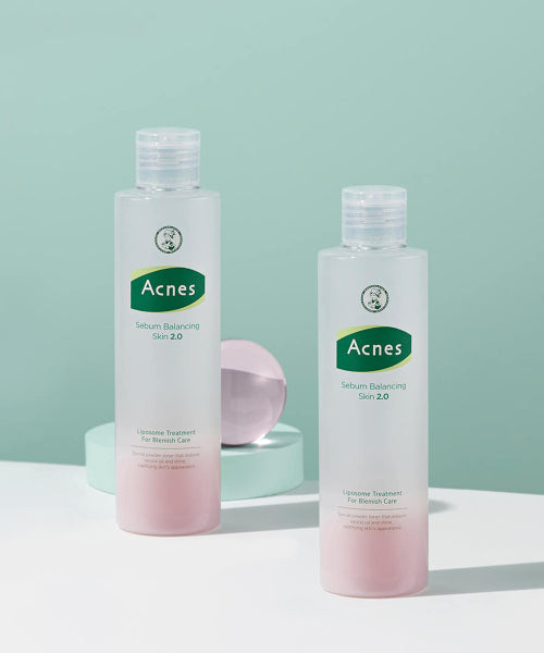 ACNES [SET] Sebum Balancing Skin 2.0 200ml + Moisture Fluid 150ml (+ 18g Cream Spot Patch provided)