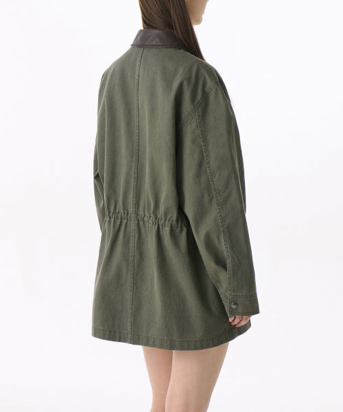 MUSINSA STANDARD WOMAN MUSINSA STANDARD WOMAN Women's Washed Cotton Hunting Jacket [Khaki]