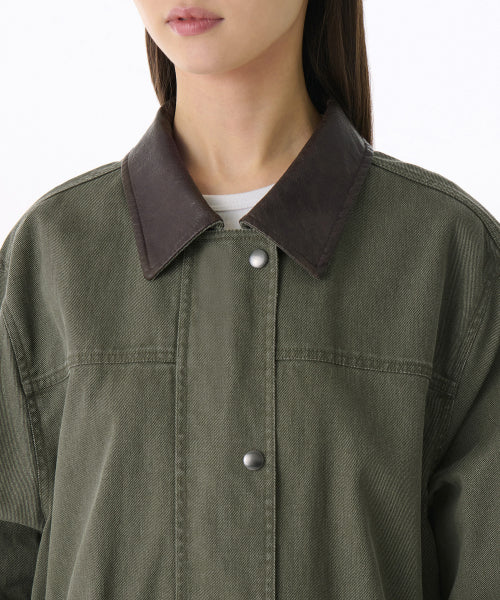 MUSINSA STANDARD WOMAN MUSINSA STANDARD WOMAN Women's Washed Cotton Hunting Jacket [Khaki]