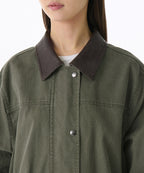 MUSINSA STANDARD WOMAN MUSINSA STANDARD WOMAN Women's Washed Cotton Hunting Jacket [Khaki]