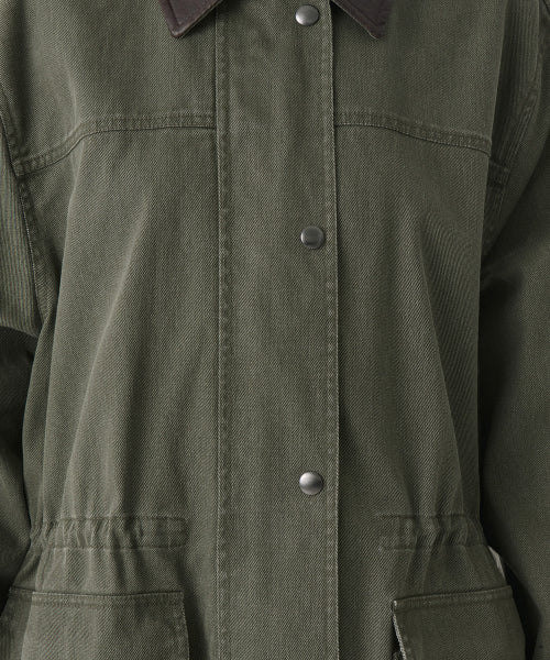 MUSINSA STANDARD WOMAN MUSINSA STANDARD WOMAN Women's Washed Cotton Hunting Jacket [Khaki]