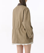 MUSINSA STANDARD WOMAN MUSINSA STANDARD WOMAN Women's Washed Cotton Hunting Jacket [Beige]