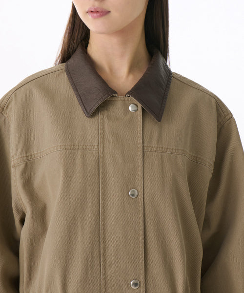 MUSINSA STANDARD WOMAN MUSINSA STANDARD WOMAN Women's Washed Cotton Hunting Jacket [Beige]