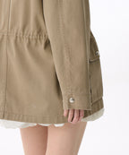 MUSINSA STANDARD WOMAN MUSINSA STANDARD WOMAN Women's Washed Cotton Hunting Jacket [Beige]