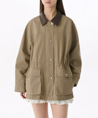 MUSINSA STANDARD WOMAN MUSINSA STANDARD WOMAN Women's Washed Cotton Hunting Jacket [Beige]