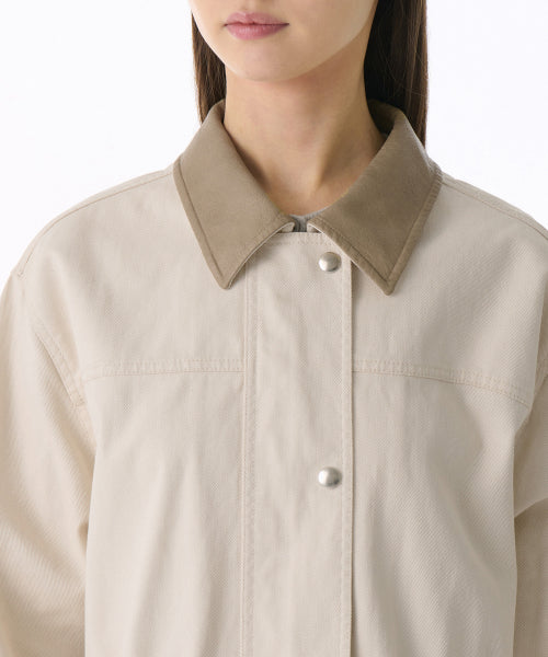 MUSINSA STANDARD WOMAN MUSINSA STANDARD WOMAN Women's Washed Cotton Hunting Jacket [Cream]